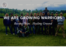Tablet Screenshot of growingwarriors.org